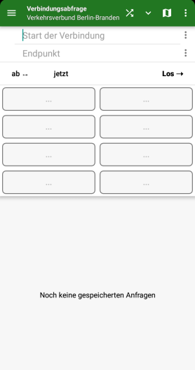 Beim Start präsentiert sich Öffi NG ganz anders, die schnellen Ortswahlen sind neu. (Screenshot: Golem)