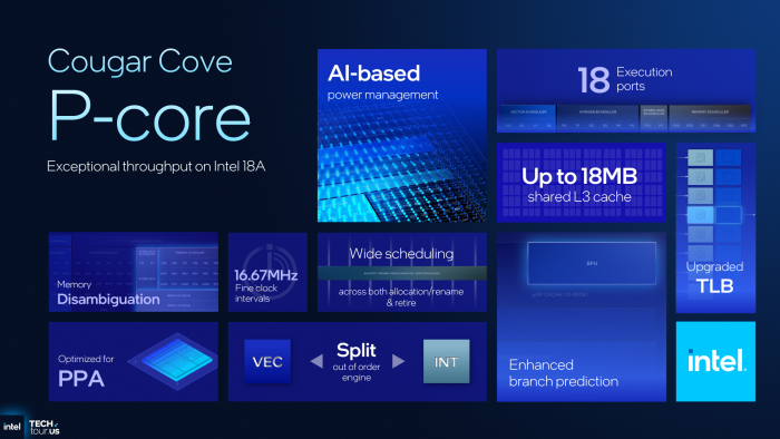 Cougar Cove wurde in Details verbessert. (Bild: Intel)