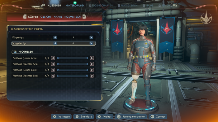 Zum Spielbeginn basteln wir unser Alter Ego. (Bild: Obsidian / Screenshot: Golem)