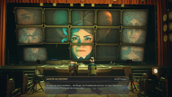 Zu Beginn lernen wir etwas über die Machtverhältnisse in der Welt. (Bild: Obsidian / Screenshot: Golem)