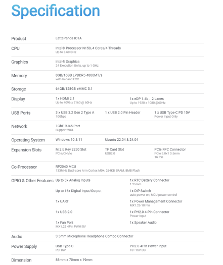 Lattepanda IOTA (Bild: Lattepanda)