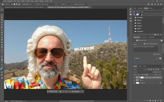 Schrift ist hingegen nicht die Stärke von Nano Banana. (Bildgenerierung: Martin Wolf/Golem.de)
