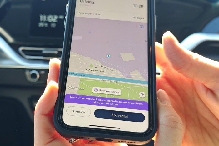 Man kann eine Fahrt komplett beenden oder einen Zwischenstopp einlegen. (Foto: Friedhelm Greis/Golem)