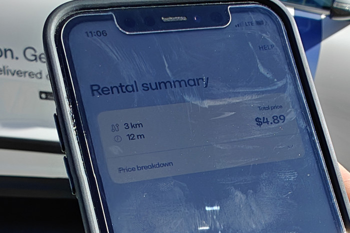 Die zwölfminütige Fahrt hätte 4,89 Euro gekostet: 35 Cent pro Minute. (Foto: Friedhelm Greis/Golem) 