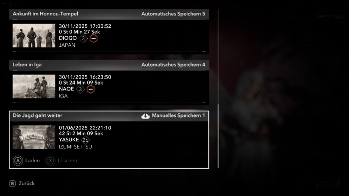 Hier taucht ein Savegame von der PS5 Pro auf der Nintendo Switch 2 auf.  (Bild: Ubisoft / Screenshot: Golem)