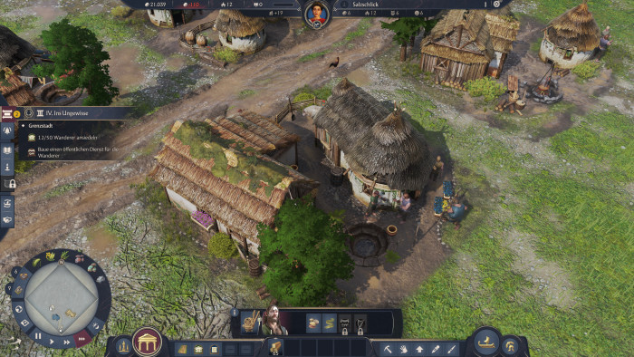 So sieht eine keltische Hütte aus. (Bild: Ubisoft / Screenshot: Golem)