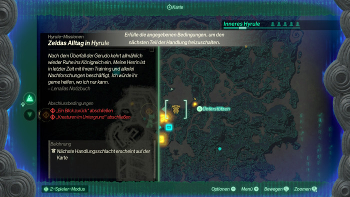 Die Weltkarte ist ziemlich unübersichtlich. (Bild: Nintendo / Screenshot: Golem)