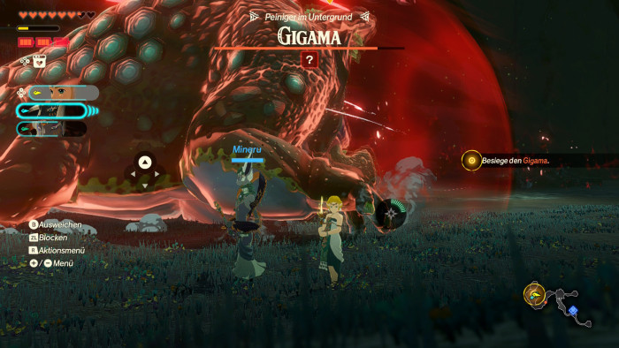 Auch mit solchen Riesenmonstern muss sich die Prinzessin herumschlagen. (Bild: Nintendo / Screenshot: Golem)