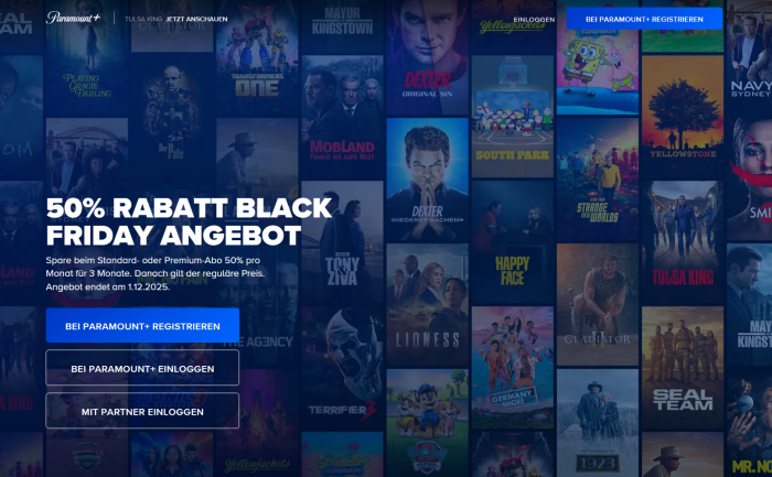 An keiner Stelle auf der Homepage von Paramount+ wird ein Preis für die Abos genannt. (Bild: Paramount/Screenshot: Golem)