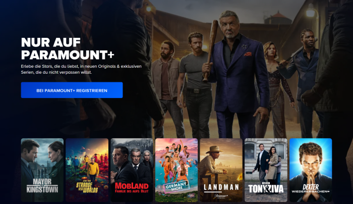 An keiner Stelle auf der Homepage von Paramount+ wird ein Preis für die Abos genannt. (Bild: Paramount/Screenshot: Golem)