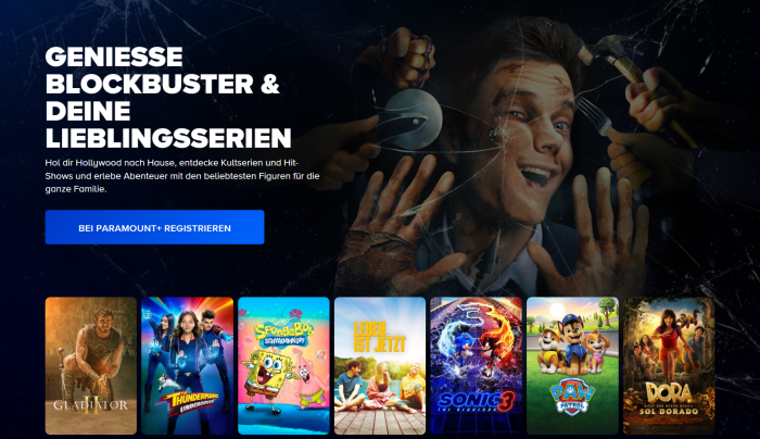 An keiner Stelle auf der Homepage von Paramount+ wird ein Preis für die Abos genannt. (Bild: Paramount/Screenshot: Golem)