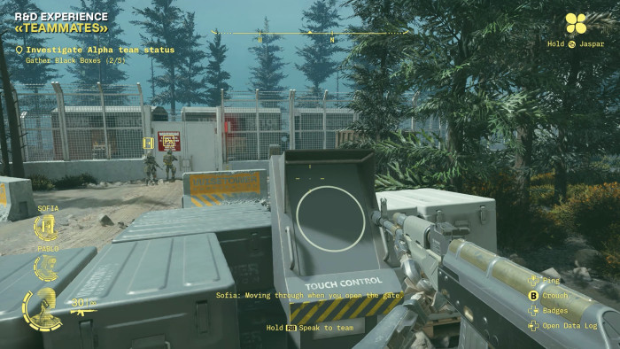 Hier drücken wir einen Schalter. (Bild: Ubisoft)