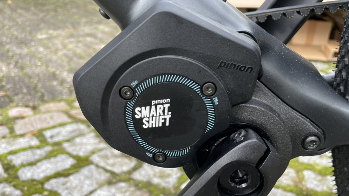 Elektronische Tretlagerschaltung von Pinion (Quelle: Golem/Mario Petzold)