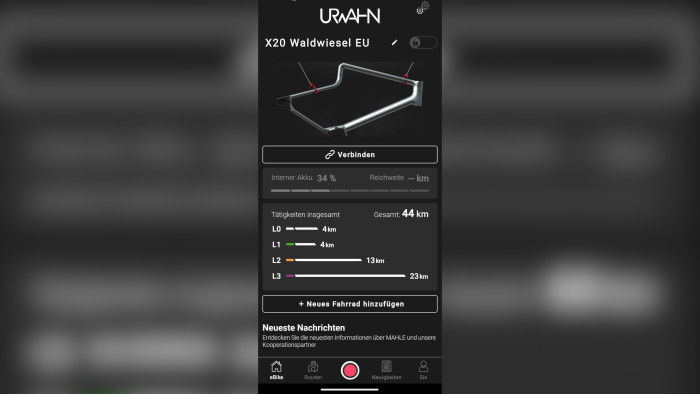 Startseite der zugehörigen App (Quelle: Mahle/Screenshot Golem)