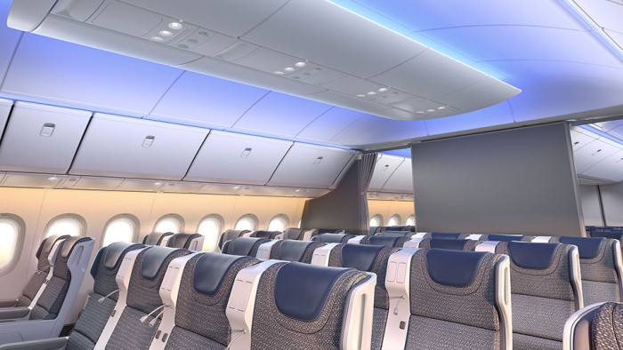 Bestuhlung Boeing 777X (Bild: Boeing)