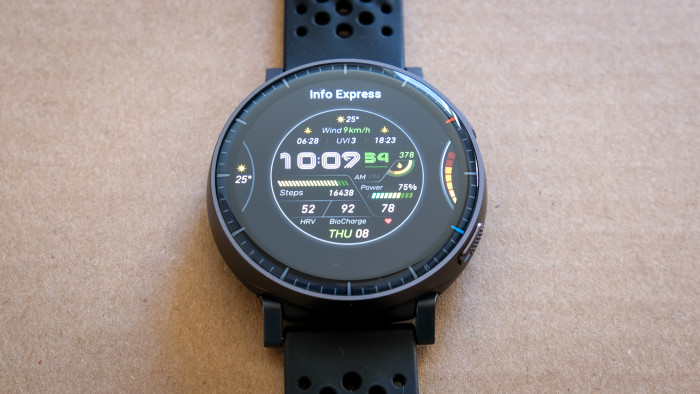 Auf der Active Max sind mehrere schicke Zifferblätter installiert. (Bild: Steinlechner/Golem)