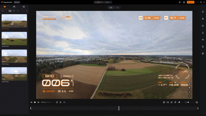 In der Desktop-Anwendungen finalisieren wir die Aufnahmen. (Bild: Antigravity / Screenshot: Golem)
