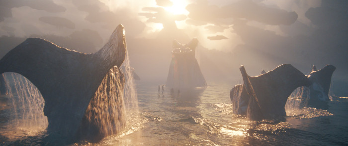 In Avatar 3 gibt es wieder ähnlich viele Szenen mit Walen im Wasser wie beim Vorgänger The Way of Water. (Bild: 20th Century Studios)