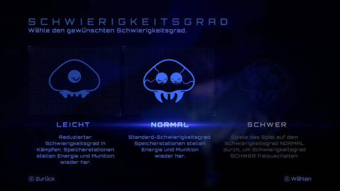 Es gibt drei Schwierigkeitsgrade. (Bild: Nintendo / Screenshot: Golem)