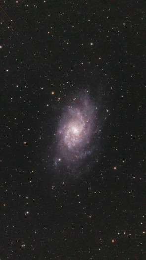 M33-Galaxie, aufgenommen mit dem Seestar S30 ...
