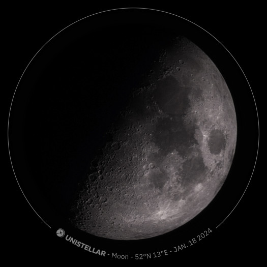 Mond, aufgenommen mit dem Odyssey Pro und ...