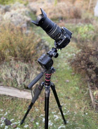 Komplettes Kamera-Set für die Astrofotografie (Bild: Mario Keller)