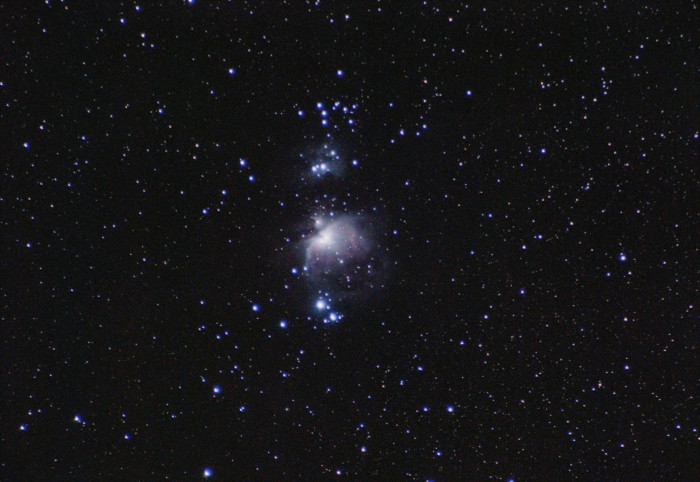 Fertiges Bild des Orion-Nebels nach der Bearbeitung mit freien Programmen (Bild: Mario Keller)