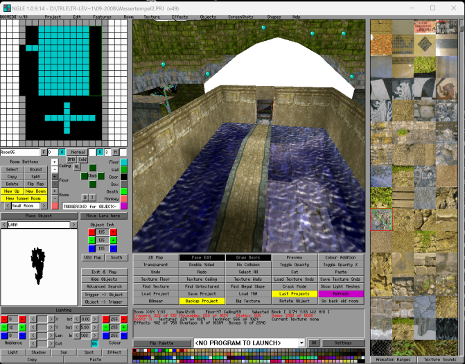 Der Next Generation Level Editor NGLE war kein komplett neuer Level-Editor, sondern eine aufgebohrte Version des winroomedits mit mehr Funktionen. (Screenshot: Andrea Maurer)