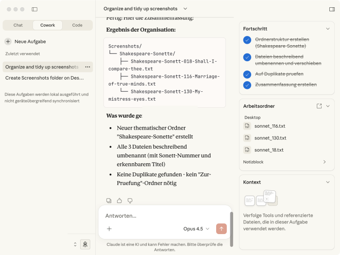 Erfolgreiche Umbenennung von Dateien nach ihrem Inhalt (Bild: Golem.de)