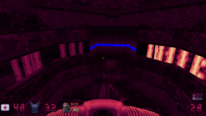 In Duke Nukem 3D gab es bereits Unterwasserpassagen. Mit Sauerstoffflasche und Tauchermaske ging es für den Duke auf Tauchstation. (Bild: 3D Realms / Screenshot: Medienagentur Plassma)