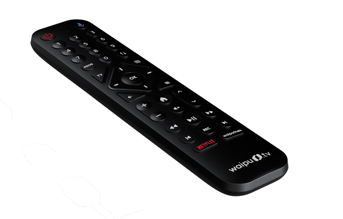 Die Fernbedienung beim Waipu TV Stick ist die gleiche wie bei der Waipu TV Box. (Bild: Exaring)