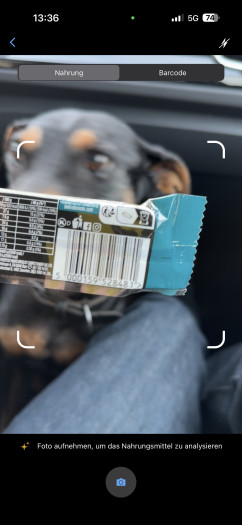 Lebensmittel können wir per KI-Scan oder Barcode erfassen. (Bild: Garmin/Screenshot: Golem)