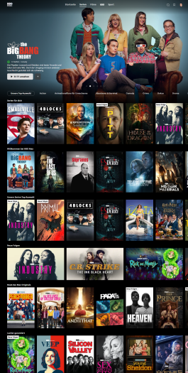 Die Serienrubrik von HBO Max (Bild: Warner/Screenshot: Golem)