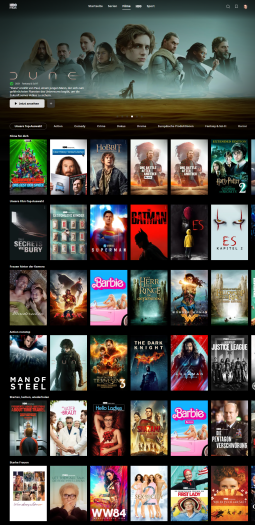 Die Filmrubrik von HBO Max (Bild: Warner/Screenshot: Golem)