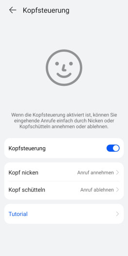 Mit Kopfgesten reagieren die Freeclip 2 auf Anrufe. (Bild: Huawei/Screenshot: Golem)