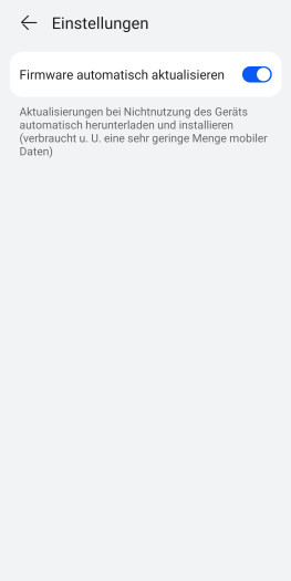 Bei Bedarf kann die automatische Installation von Updates abgeschaltet werden. (Bild: Huawei/Screenshot: Golem)