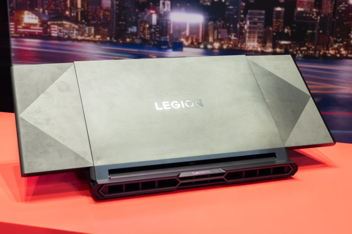 Das Legion Pro Rollable im ausgefahrenen Zustand von hinten (Bild: Martin Wolf/Golem)