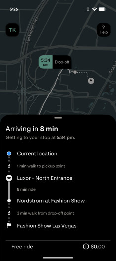 Die App zeigt außerdem Details zur Fahrt an. (Screenshot: Golem)