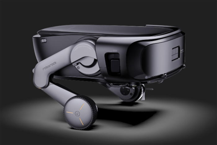 Sozusagen auf Hühnerbeinen hebelt sich der Roborock Saros Rover die Treppenstufen hoch. Dadurch braucht er keine Transportfähre. Noch ist er aber nicht fertig. (Bild: Roborock)