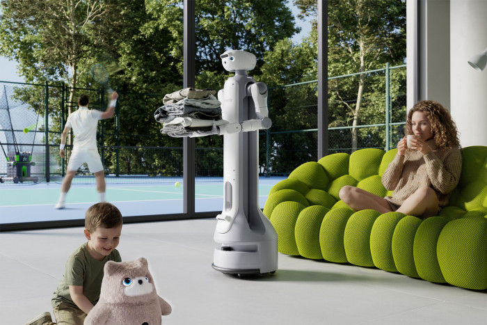 Keinen Bock auf Wäsche zusammenlegen? Das soll bald der Haushaltsroboter Onero H1 übernehmen, verspricht die Marke Switchbot. (Bild: Switchbot)