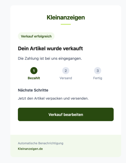 Statt meines Geldes bekam ich zwei Mails ...