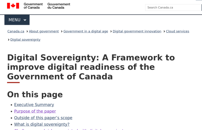 Die transatlantischen Beziehungen gibt es noch, sie sind halt derzeit auf den äußersten Norden des amerikanischen Kontinents beschränkt. (Bild: Website der kanadischen Regierung/Screenshot: Erich Moechel)