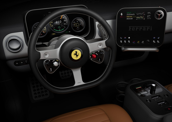 Das Cockpit des Ferrari Luce (Bild: Ferrari)