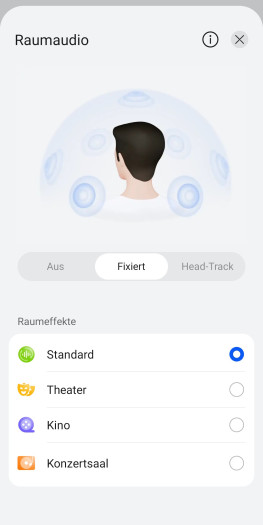Die Freebuds Pro 5 unterstützen Spatial. (Bild: Huawei/Screenshot: Golem)
