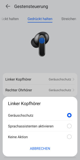 Anpassungen dafür gibt es kaum. (Bild: Huawei/Screenshot: Golem)