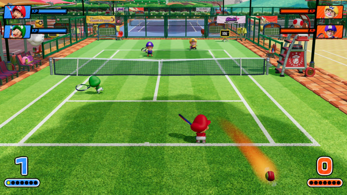 Mario und Luigi in einem Doppel; den Partner steuert die KI - und zwar ziemlich gut. (Bild: Nintendo / Screenshot: Golem)