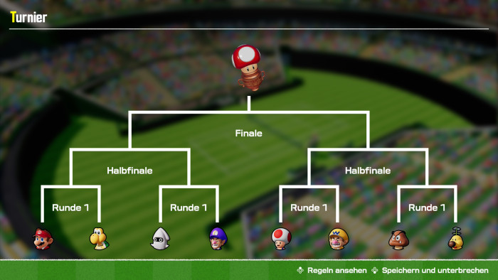 Im Turniermodus kämpfen wir uns per K.-o.-System aufs Siegertreppchen. (Bild: Nintendo / Screenshot: Golem)