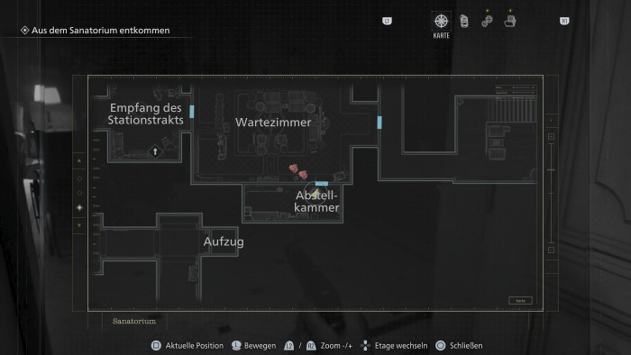 Die Karte ist schön übersichtlich, aber die Umgebungen sind ohnehin nicht allzu groß. (Bild: Capcom / Screenshots: Golem)