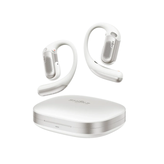 Die Openfit Pro mit dem Ladeetui (Bild: Shokz)