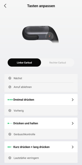 ... ist unvollständig, weil es keine Mikrofonsteuerung gibt. (Bild: Shokz/Screenshot: Golem)